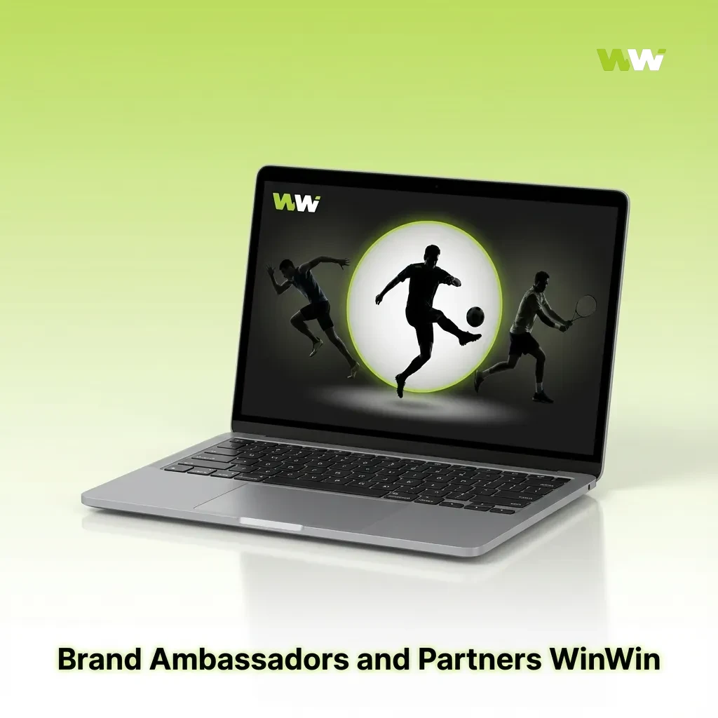 Placeholder graphic for WinWin Bangladesh brand ambassadors and partners, with text noting no official deals announced yet