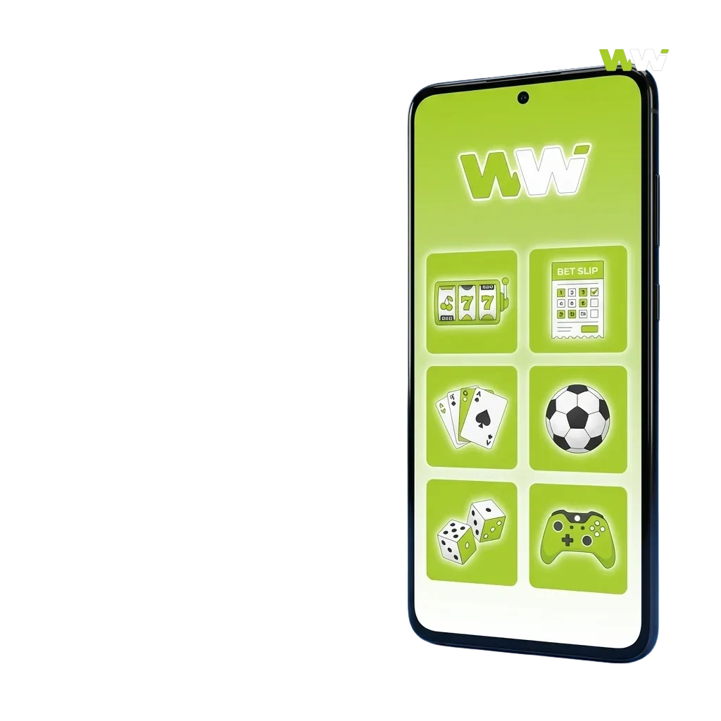 WinWin Android app screen showing sports betting, live casino, slots, and local payment options for Bangladesh users