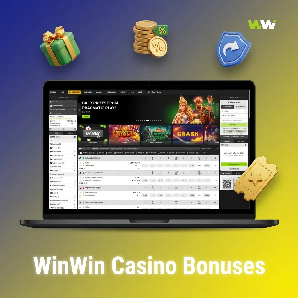 WinWin Casino bonuses overview with reload offers, free spins, live cashback, and tournament rewards for Bangladeshi players