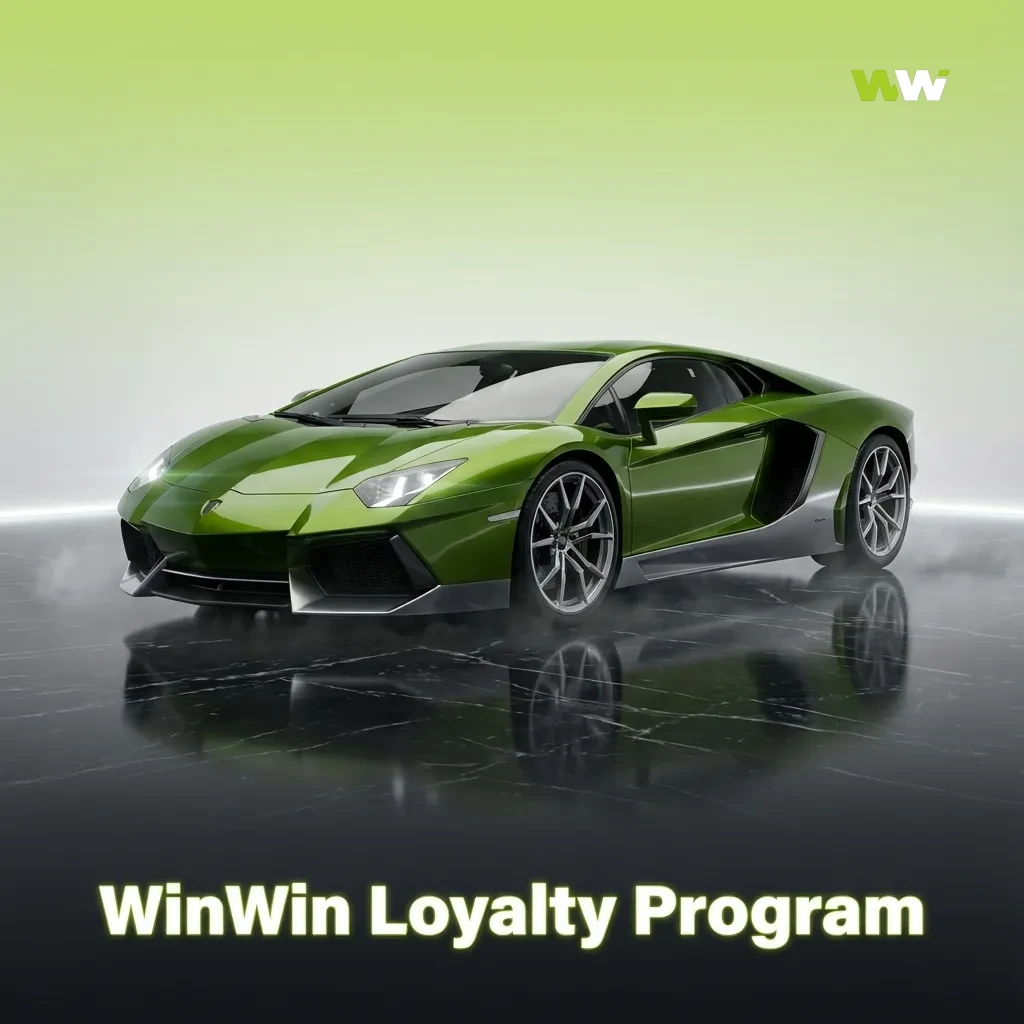 WinWin Loyalty Program tiers with casino, sports icons and rising points showing rewards, VIP perks and bonus conversions